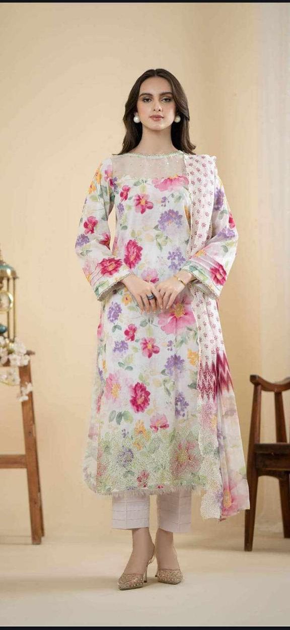 Charizma Lawn Unstitch Dress