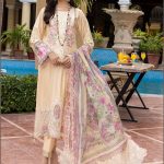 Azure Lawn Unstitch Dress