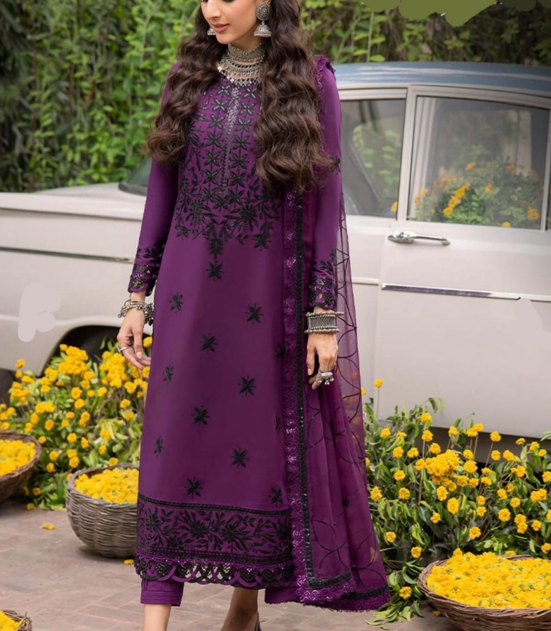 Pakistani Lawn Unstitch Dress