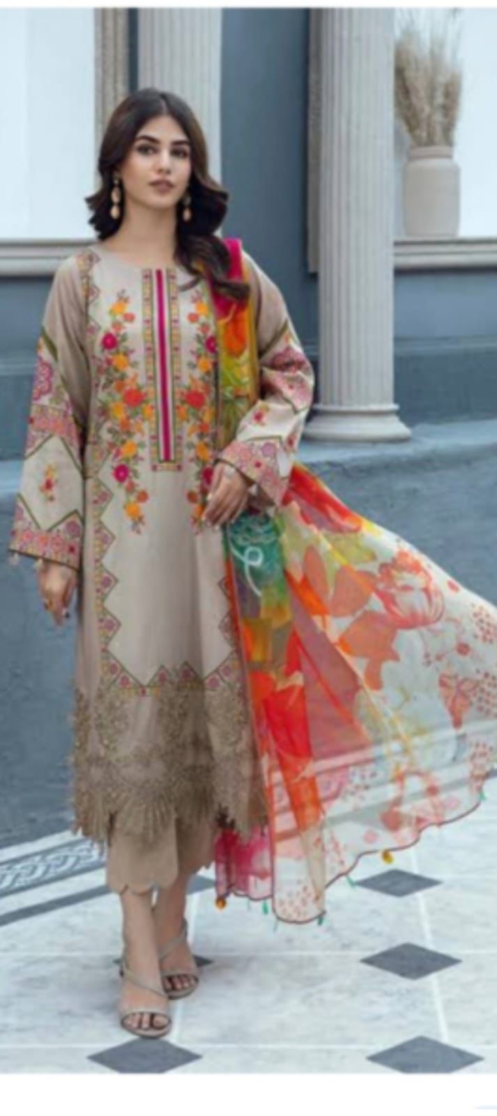 Pakistani Lawn Unstitch Dress