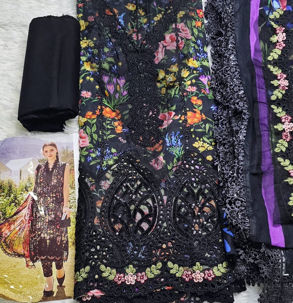 Printed Lawn Unstitch Dress