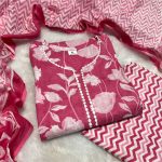 Jaipuri Cotton Kurti Pant Dupatta Sets