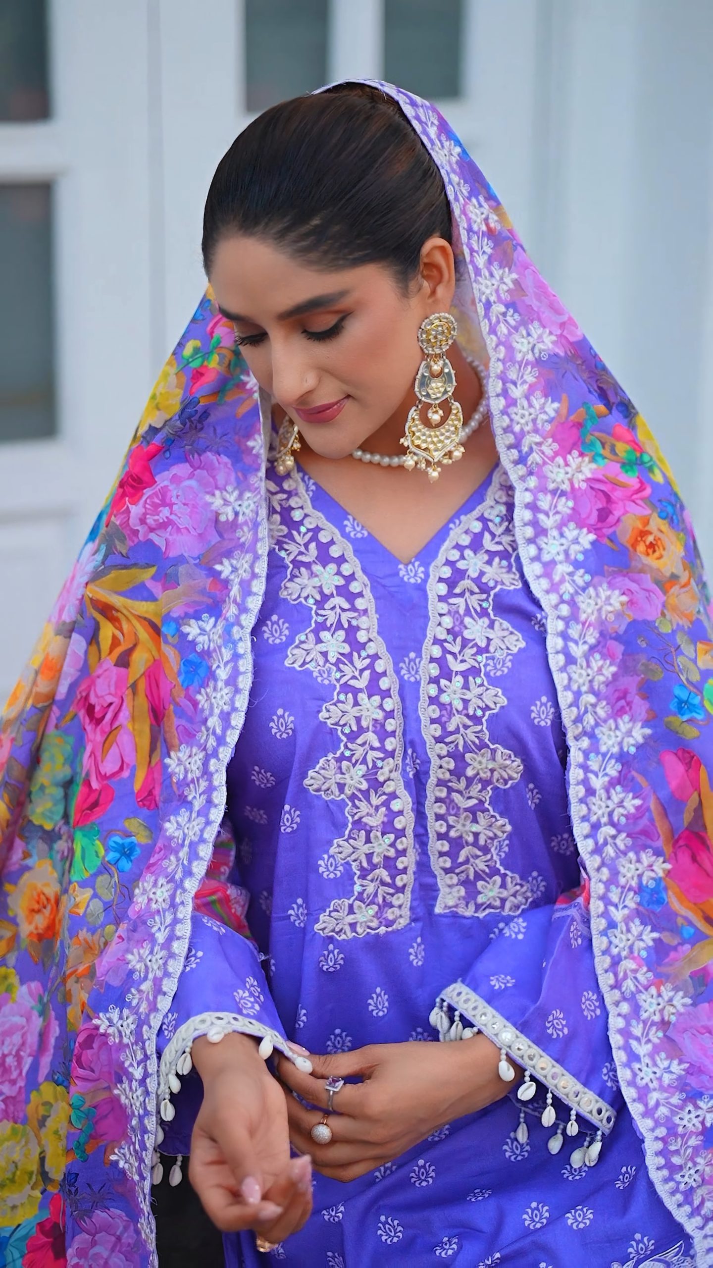 charizma blue unstitch partywear