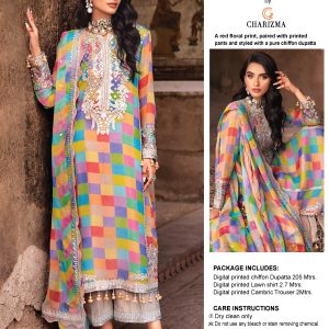 charizma multicolored checked pattern