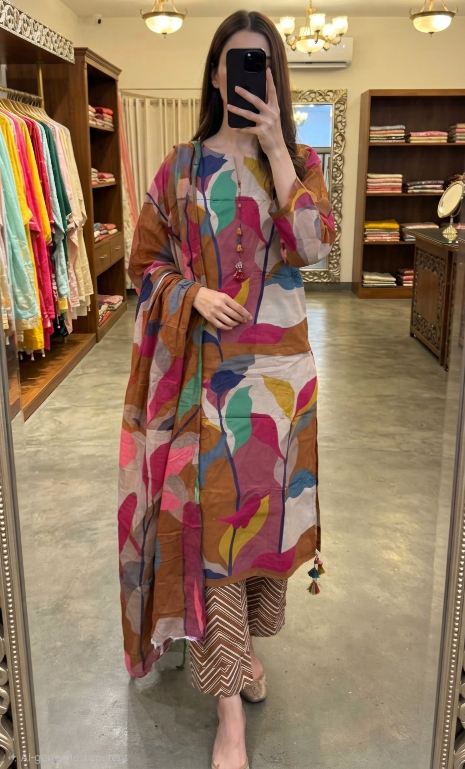 coco geometric print